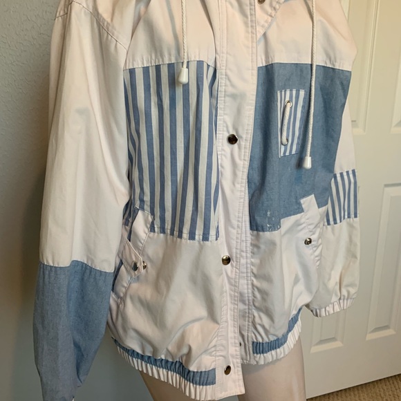 Denim and white 90’s acid jacket - Picture 2 of 8